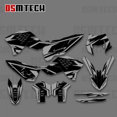 그래픽 데칼 스티커 오토바이, 2. 08-11 EXC, B. Custom Graphics