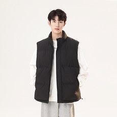 秋冬立領純色保暖背心 - 防風保暖，時尚百搭