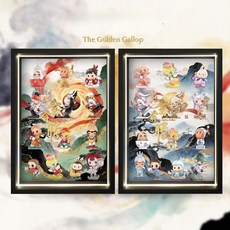 팝마트 황금빛 질주 피규어 액자형 장식장 조명 전시장, D.B타입 - 화이트 라이트버전