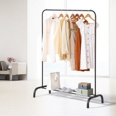 리브리움 1단행거 이동식옷걸이 봉 옷가게 거치대 옷방 코너 철제, 리브리움 1단행거 화이트