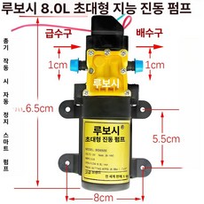 충전 분무기 모터 농약 펌프 볼트 충전분무기모터 12V, 루 도사 8.0L 특대형 고출력 스마트, 1개