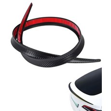 Vitalux 범용 리어 스포일러 1.2m 카본조 광택 블랙 양면 테이프 첨부