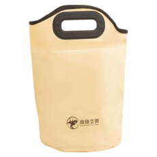 鹿棲雲潤【黃金穴位圖 按摩功能圖】折疊泡腳桶 過膝保溫泡腳盆, 米黃色【帶排水口+內壁帶水位線和穴位圖】, 1個