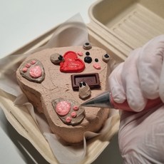 쿠르쿠르 도시락 미니 케이크 만들기 DIY 키트 (배경 크림 1 x 데코 크림 2 구성), 1개