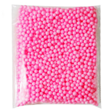 스치로폼공 분홍 대형 7mm~mm 슬라이스치즈 가물치로드 사용 가능, 20봉