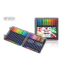 雄獅 可水洗軟頭水彩筆 BP36，安全無毒，色彩鮮明，輕鬆洗淨，激發孩子無限創意, 1盒