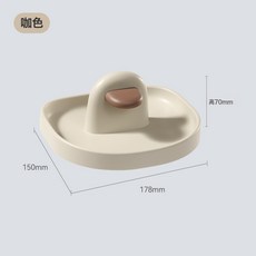 DFMEI 廚房坐式鍋蓋架 鍋鏟架 砧板收納架, 1個, 咖色