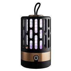 USB充電 變頻光波 鳥籠型吸入式捕蚊燈, 【直插款】黑色, 直插款黑色