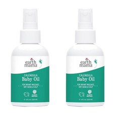 어스마마 칼렌듈라 베이비 오일 무향 120ml, 2개