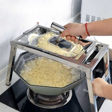 스텐 올챙이 국수 접이식 도구 제면기 파스타 업소용 식당 국수틀 기계 강판 짧은면, 1. 접이식 프레스 소형 (3mm)