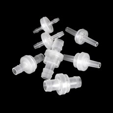 플라스틱 체크 밸브 단방향 탑 인라인 비 복귀 가스 액체 물 스토퍼 직경 3mm, 03 4mm