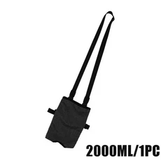 2000ml 카테터 백 요로 배액 카테터 백 커버 소변 백 소변 다리 백 커버 조절 가능한 어깨 스트랩, 01, 03 Black