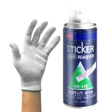 나바켐 SSR-220 + 낱장 면장갑 40g 스티커제거제 타르제거제 유리 끈끈이 스티커자국 제거, 5세트, 220ml