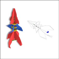 (HM)다빈치 전동로켓 R4(3구 충전지 포함), 1개