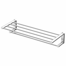 크롬 욕실 수건타올걸이 2단 화장실 스텐 선반, 1개