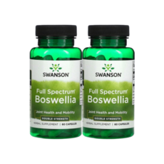 스완슨 풀 스펙트럼 보스웰리아 더블 스트렝스 60캡슐, 60정, 2개