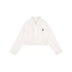 크리스탈하우스 봄 가을 간절기 아동 주니어 여아 크롭 카라 셔츠 CB032