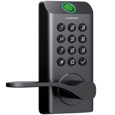 Fingerprint Keyless Entry Door Lock with Handle Biometric Keypad Handle Lever Digital Electronic