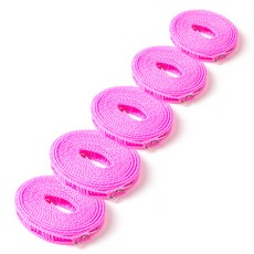 ZIO-BIZ 다용도 빨랫줄 5M (핑크) / 빨래줄 빨래걸이 건조대 빨래 건조줄 건조대줄 휴대용 이불 캠핑 베란다 원룸 천장 옥상 실내 빨래줄 빨랫줄, 10개입