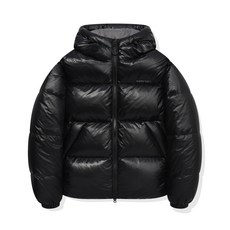 WACKY WILLY 후드 덕다운 점퍼 블랙