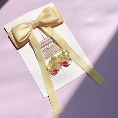 Biu Kakarina閃亮尾巴蝴蝶結髮夾愛心髮圈 4種禮盒組