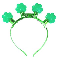 디스코 파티 LED 클로버 머리띠, 1개, 단품