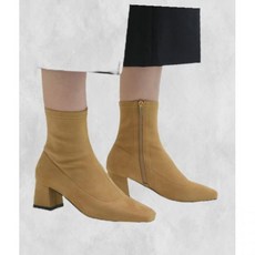 솔트앤초콜릿 스퀘어 토 스판 삭스 앵클부츠 412146002 (5.5cms) 217853