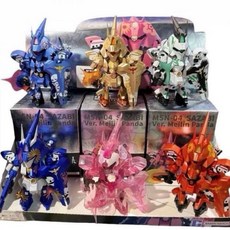 海外限定 被りなし6種セット 機動戦士건담 QMSV mini パンダサザビー 美林 MASTER ART