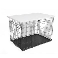 아마존평점4.5+ 미국출고 207664 HiCaptain 플라스틱 크레이트 토퍼가 있는 통기성 강아지 커버 106.7cm(42인치) 내구성이 뛰어난 튼튼한 켄넬 이중 지퍼, 아마존평점4.5+ 미국출고 207664 HiCaptai