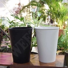 PP 플라스틱 꽃통 10L 24x33 카페화분 인테리어화분