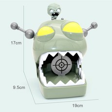 正版植物大戰僵兒童玩具軟彈槍殭屍套裝互動射擊空氣動力炮玩具槍, 1個, 僵王標靶+小博士:如圖