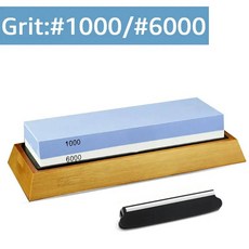 샤프닝 스톤 나이프 숫돌 전문 숫돌 듀얼 사이드 세트 그라인딩 Shapner Water Wetstone 주방 액세서리 도, 01 Ship within 24 Hours, [00] 10006000 with bamboo, 1개