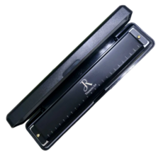 JDR 하모니카 AH-24 하모니카 복음 트레몰로 컬러, 1개, 블랙