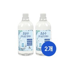 초순수 3차 살균 정제수 1L x2 반도체 UV살균 지게차배터리 가습기 멸균증류수 의료용 산업용 크로바, 2개
