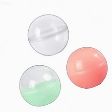 투명 플라스틱 가챠 캡슐 45mm 20P 빈캡슐 코인뽑기, 1개, 상세페이지 기재