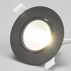 밀셀코 회전형 다운라이트 7.62cm 주백색 블랙 회전매입등