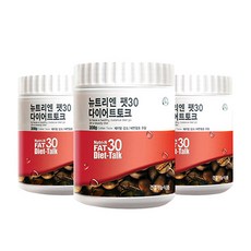 (당일 출고) 뉴트리엔 팻30 다이어트 토크커피 대용량300g 가르시니아 배변 숙변 식이섬유 300g 3개 세트, 300g