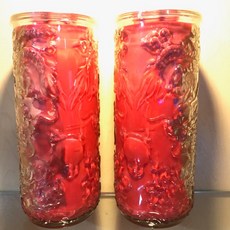 大龍柱酥油蠟燭 (花蓮宜蘭地區訂購) 13-14天 宗教拜拜用品 果凍蠟燭, 1個, 紅色,一箱