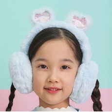 시나모롤 아동귀마개 글리터 여아 귀도리 방한 귀마개