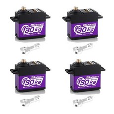 DSpower-방수 20KG 디지털 서보 도 메탈 기어 1/8 RC 자동차용 TRX4 Scx10 Arrma 104001 슬래시 Maxx, 21 4x30KG 180 Degree PU, 1개