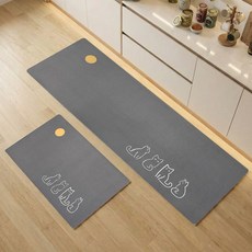 모레아오브제 빨아쓰는 소프트 규조토 주방매트 발매트 1+1 세트 일러스트 플라워 16종, DRA-2604