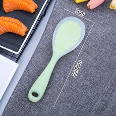 耐高溫矽膠飯勺 不沾米飯易清洗, 1個, 綠色