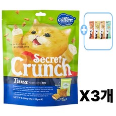 캣템 시크릿 크런치 고양이 간식 더캣츠고양이쿠키20g, 3개
