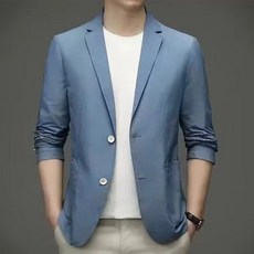 티류으스 남성 여름 블레이저 자켓 가벼운 시원한 비즈니스 정장 대형사이즈 ZR