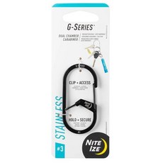 NITE IZE G型扣 #3 GS3, 黑 GS3-01-R6