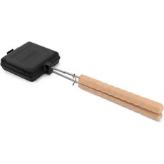 PETROMAX 13784 (페트로 맥스) 아웃 도어 핫 샌드 용 양면 구이 프라이팬 캠프, 샌드위치 철 짧은, 1개