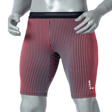 스포츠 러닝 타이즈 반바지(2XL) (블루레드)+그릿커머스Shop