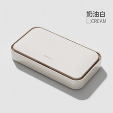 DIU 磁吸針線盒家用結婚高質量新款實用針線包好便攜高端套裝縫紉縫補, 1個, 奶油白磁吸【含40件縫紉工具】理線槽設計:如圖
