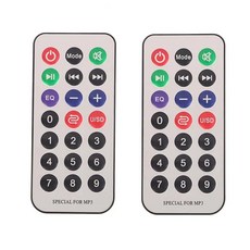 디지털 카드가 장착된 서브우퍼 디코딩 전력 증폭기 보드용 다기능 리모컨, 2. 2PCS A. 플러그 없음