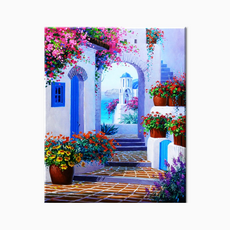 모모픽스페인팅 DIY명화그리기 60x75cm, WP33   그리스 산토리니